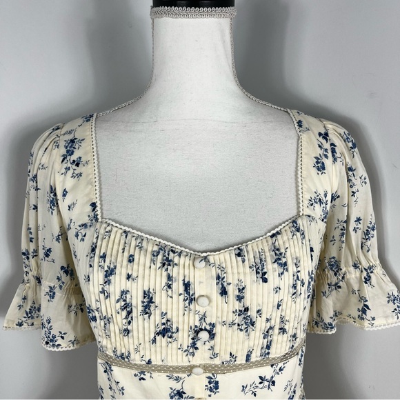 NEW Reformation Daphne floral top - Picture 4 of 10